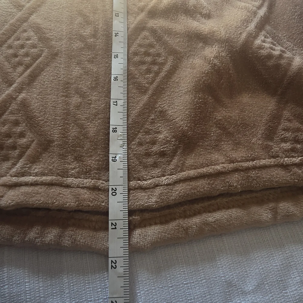 Muk Luks Loungewear Sherpa Pjs Long Sleeve Pant Set L Soft Copper Brown Sleep